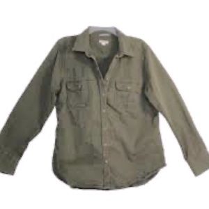 MERONA Green Button Down Shirt Size XS